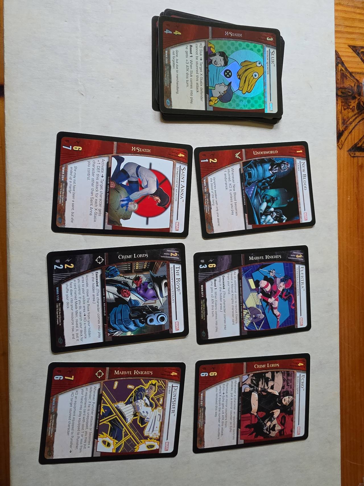 Vs. System Trading 14 Card Game Cards