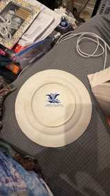 Staffordshire Blue Transferware Faneuil Hall Plate - Image 4