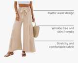 Blooming Jelly Women's Casual Wide Leg Tiered Trousers - Image 1
