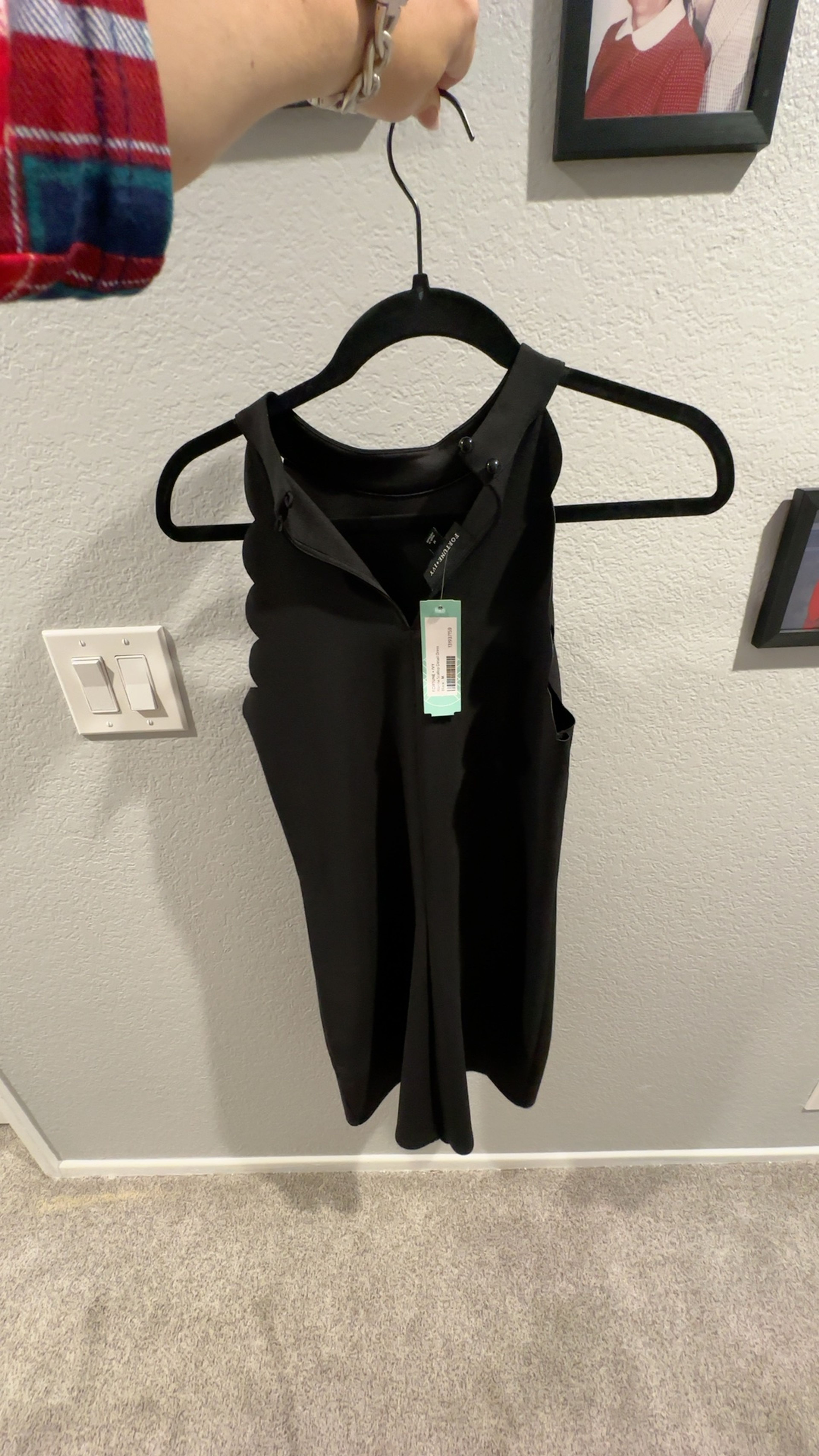 Fortune and Ivy Little Black Midi Dress