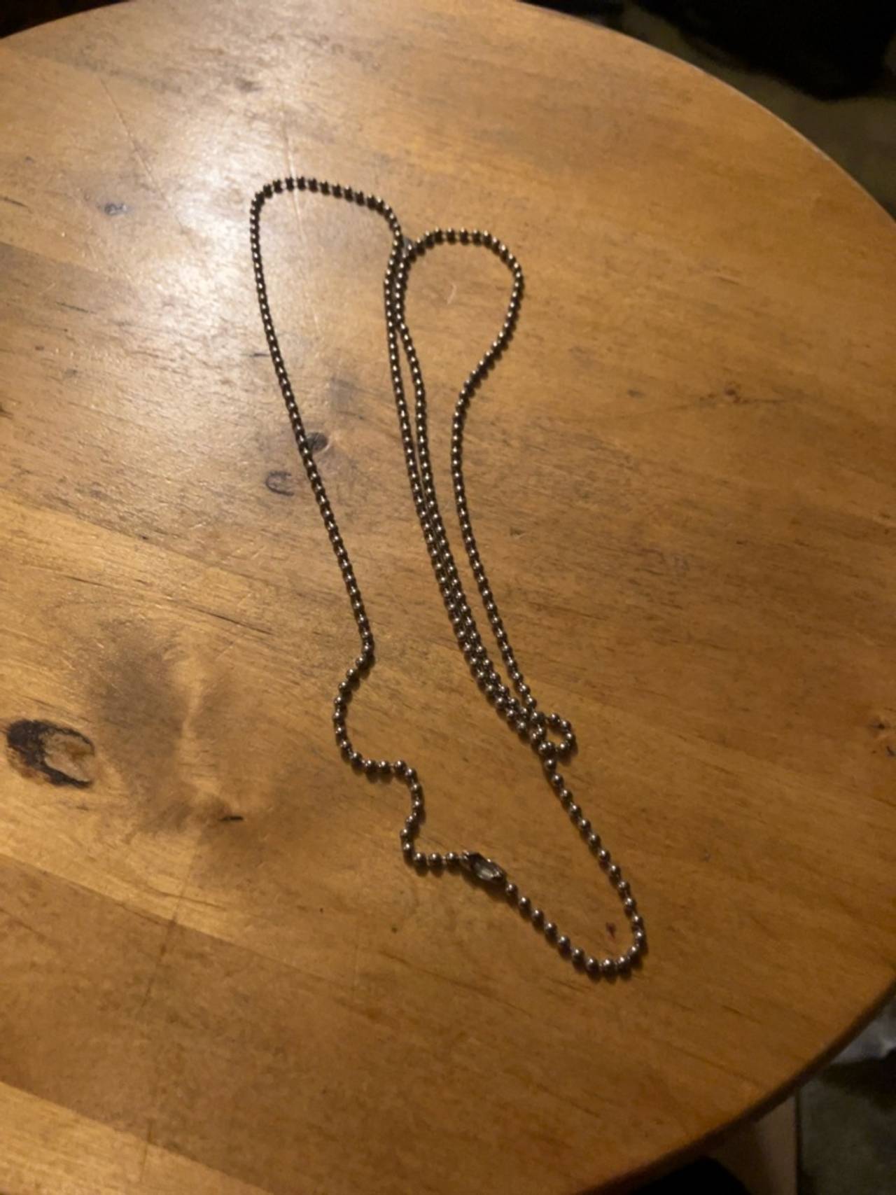 Tiffany & Co 925 Sterling Silver Ball Chain Necklace 34½"