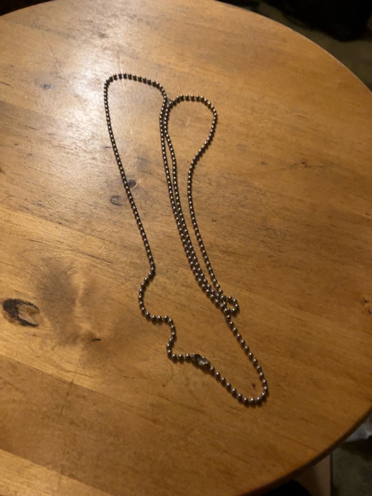 Tiffany & Co 925 Sterling Silver Ball Chain Necklace 34½"