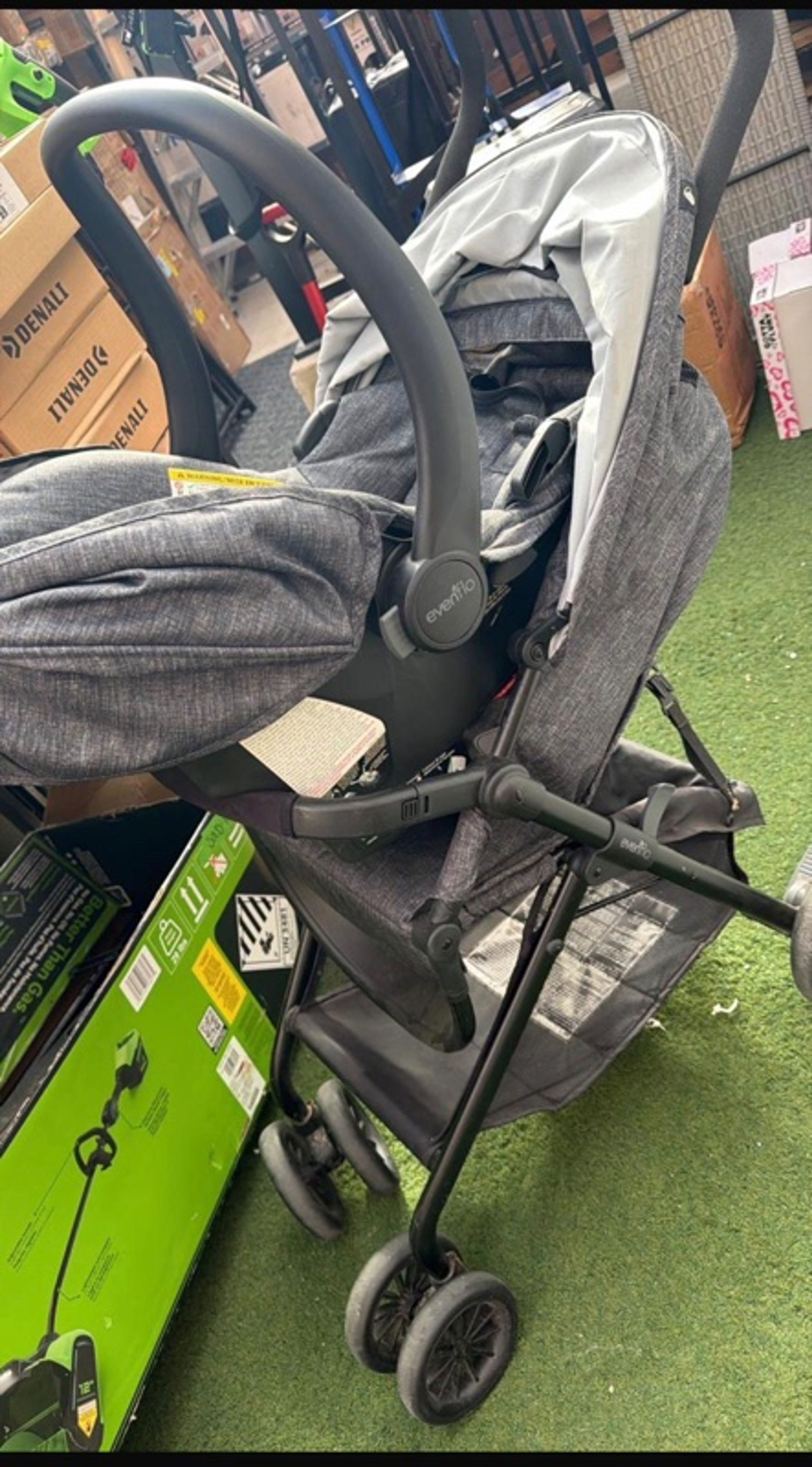 Evenflo Sibby Travel System Charcoal