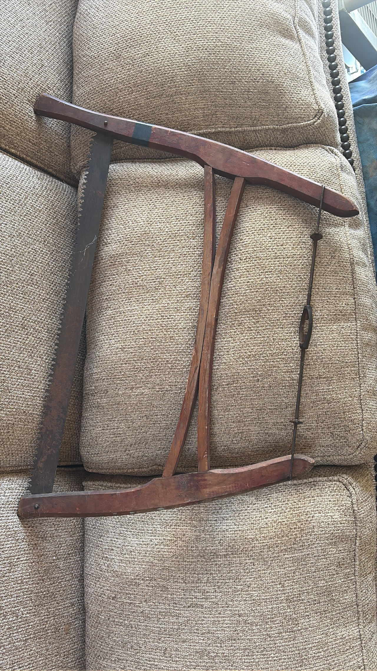 Antique Wooden Bow Saw / Buck Saw
