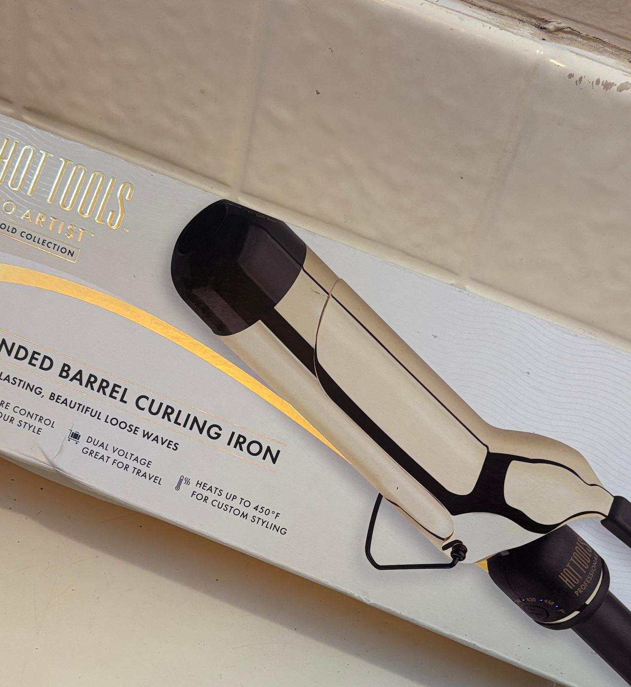Hot Tools Pro Artist 24K Gold Extended Barrel Curling Iron