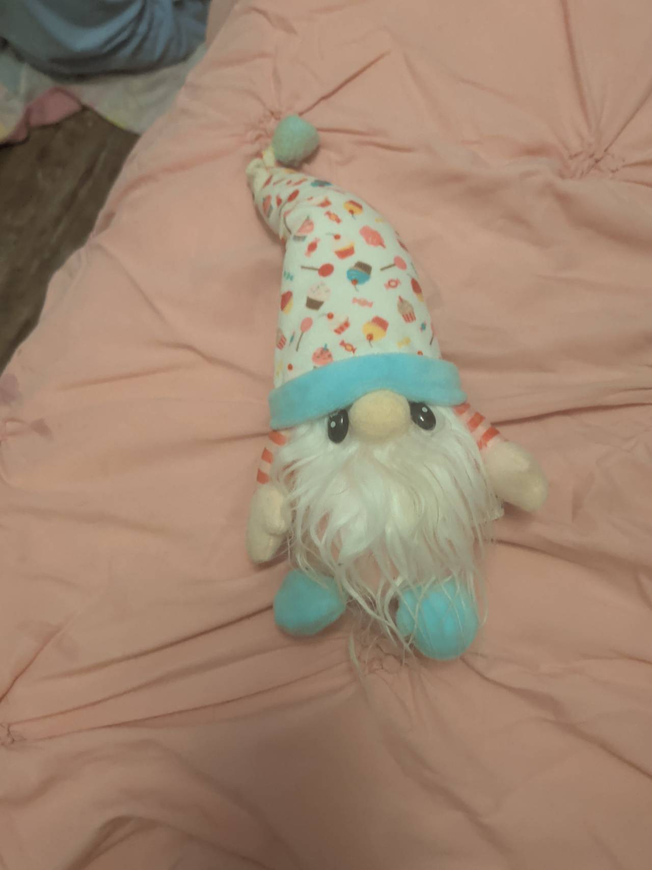 Plush Gnome with Cupcake Hat