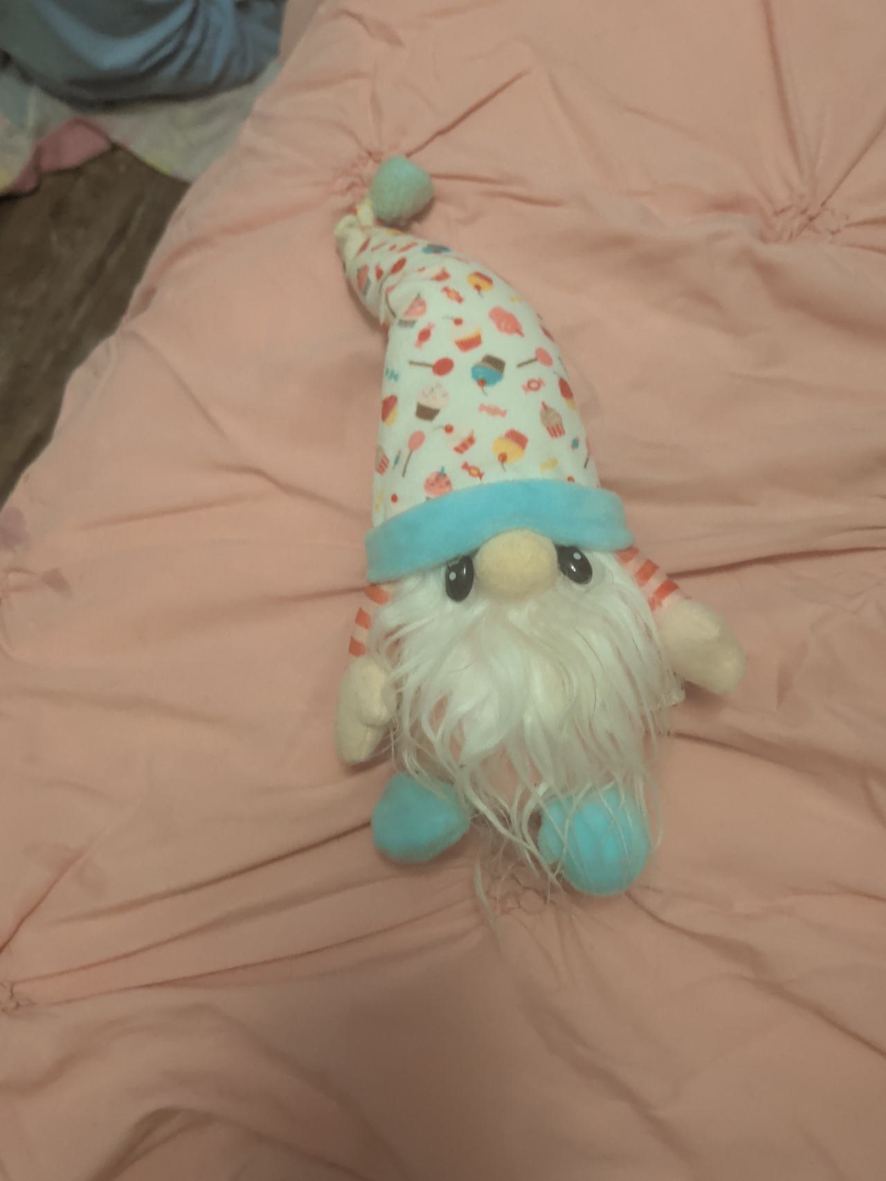 Plush Gnome with Cupcake Hat