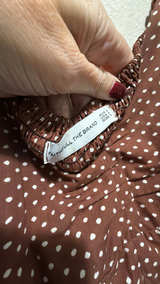 Faithfull the Brand Brown Polka Dot Midi Dress: 4 - Image 3