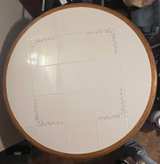 Ashley Circular Tiled Wooden Kitchen Table  - Image 2