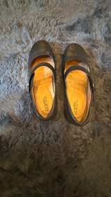 Earth Black Leather Laser Cut Mary Jane Flats - Image 3