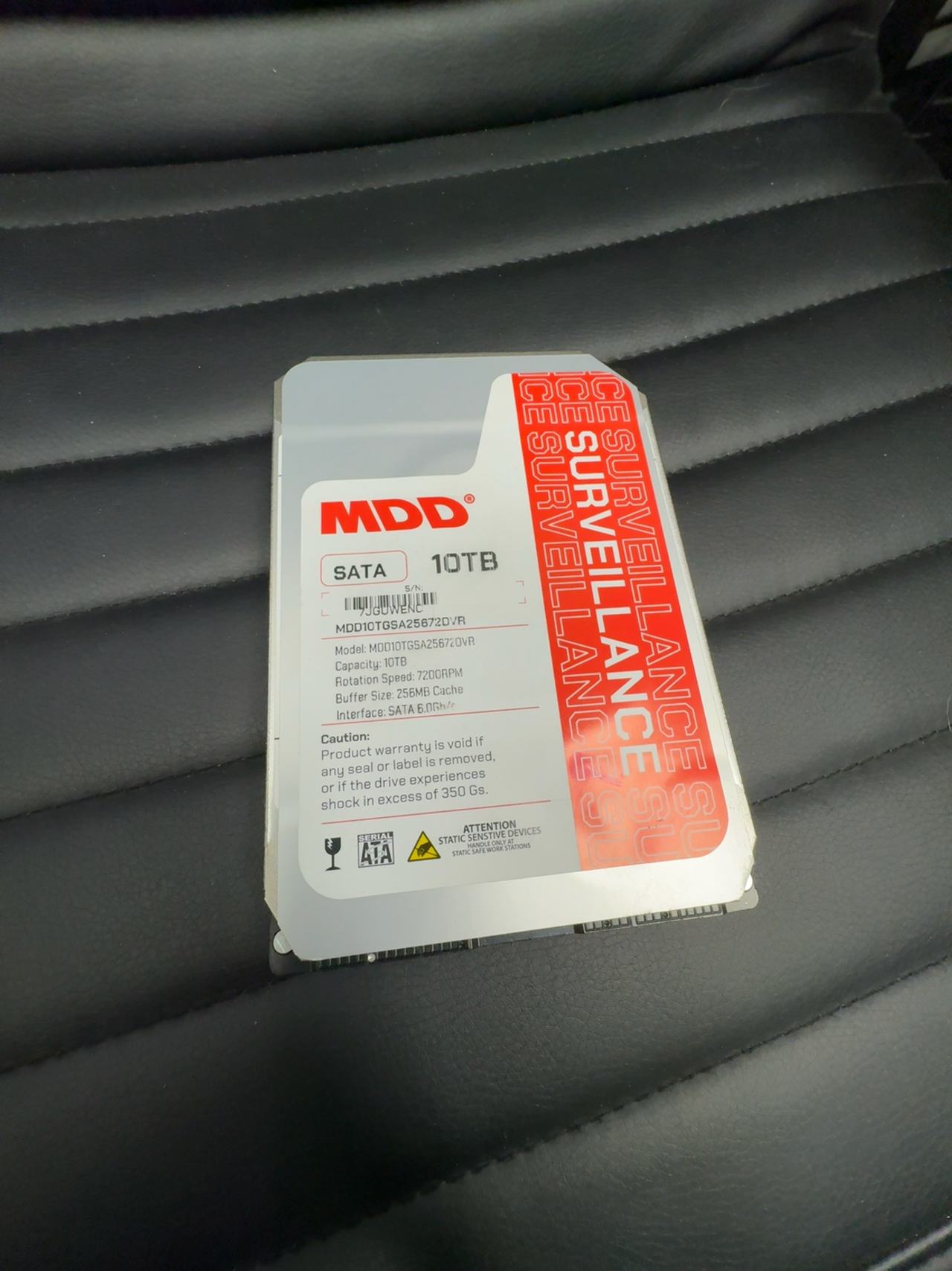 MDD 10TB 7200RPM 256MB Cache SATA 3.5" Internal Surveillance Hard Drive
