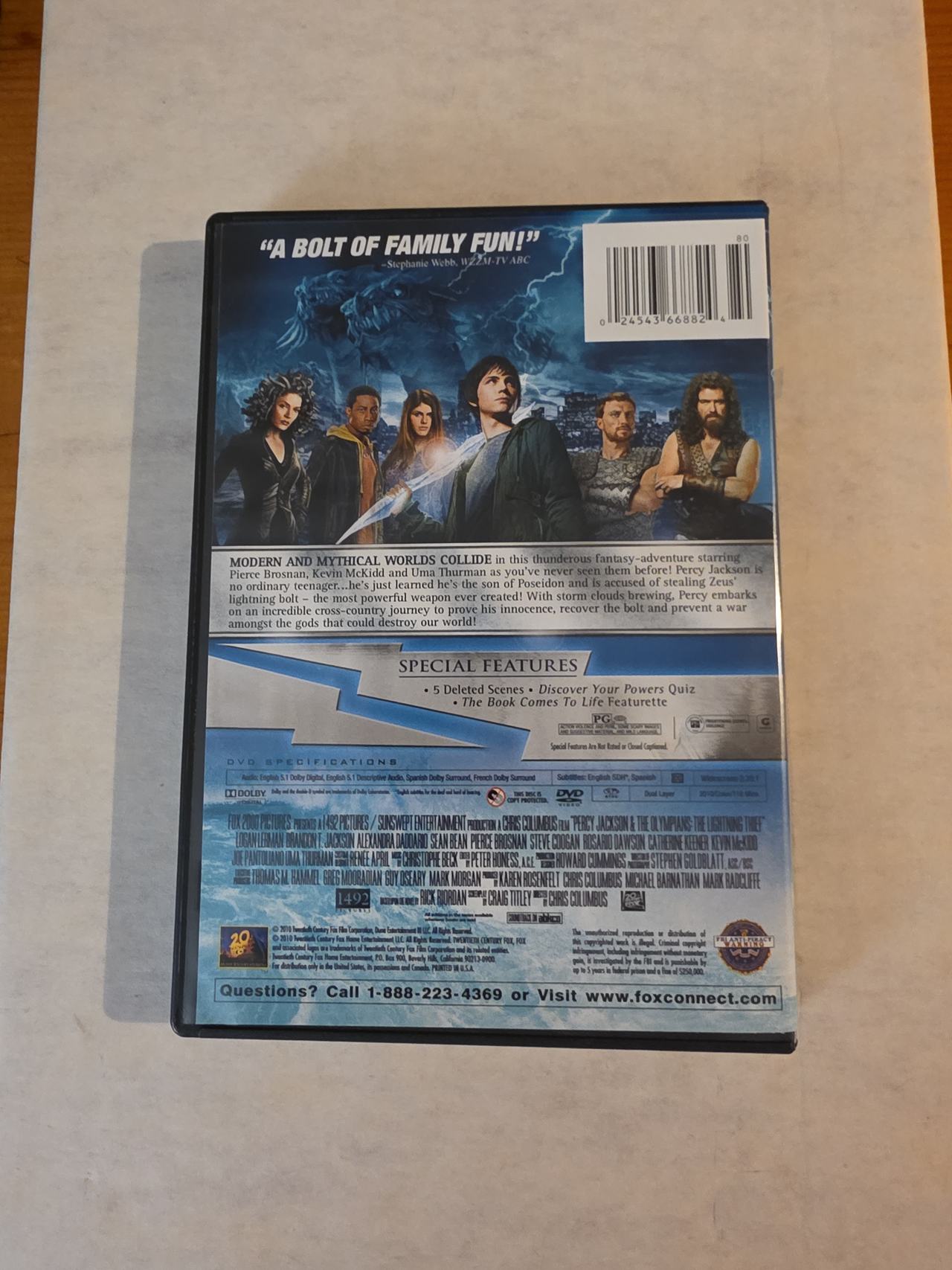 Percy Jackson & The Olympians: The Lightning Thief DVD