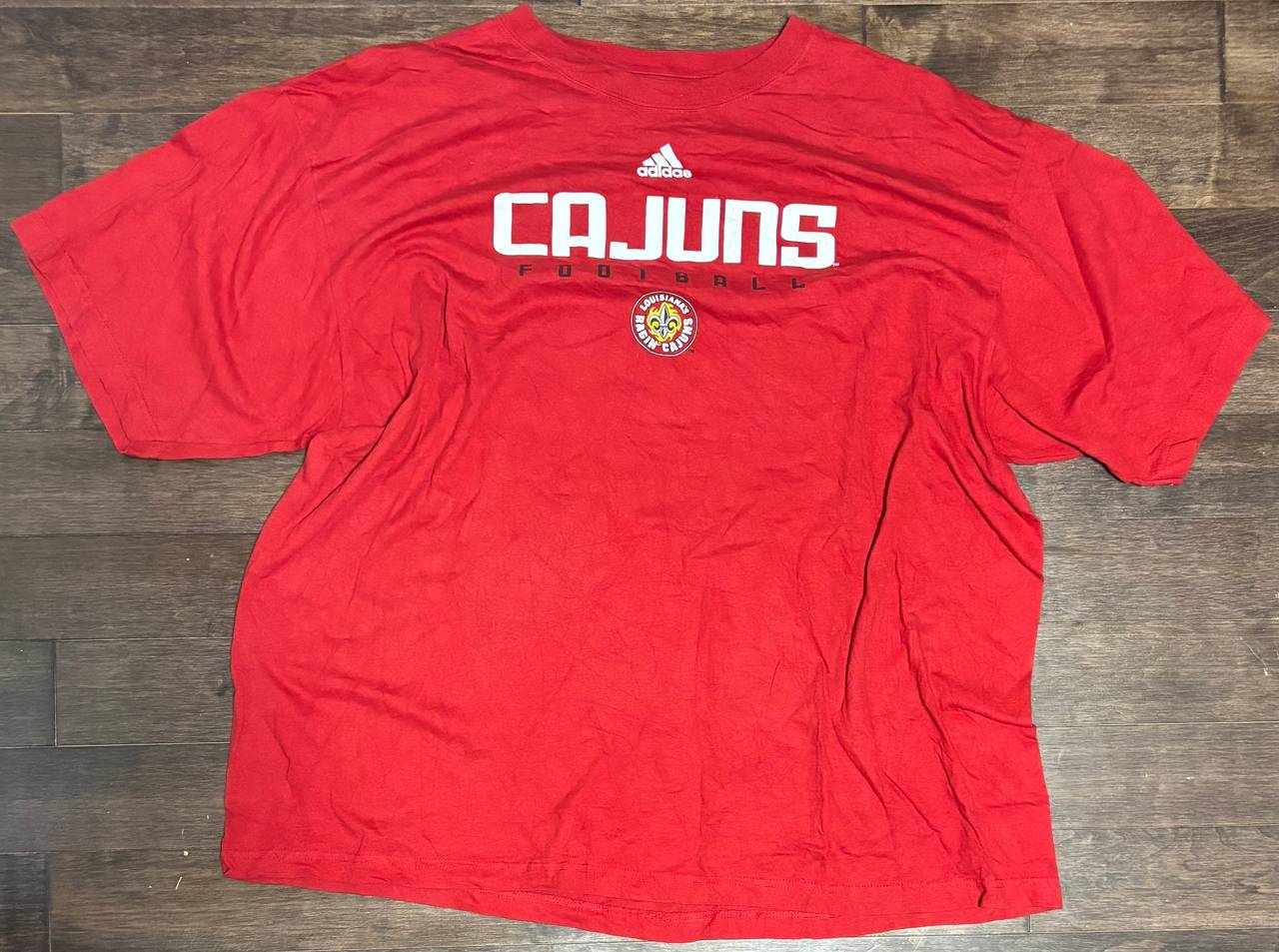 Adidas Ragin' Cajuns Football T-Shirt