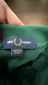 Fred Perry Twin Tipped Polo Shirt Green: Large - Image 4