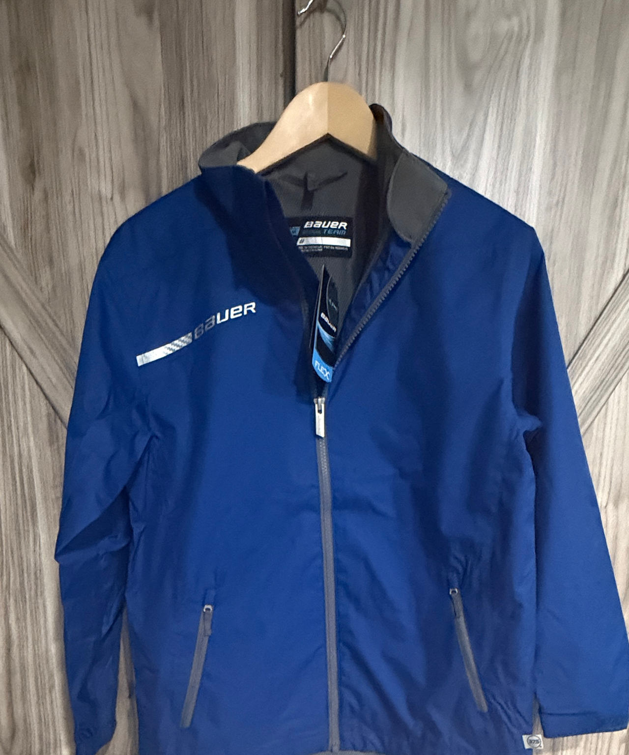Bauer Flex Team Jacket Blue Size Youth Medium