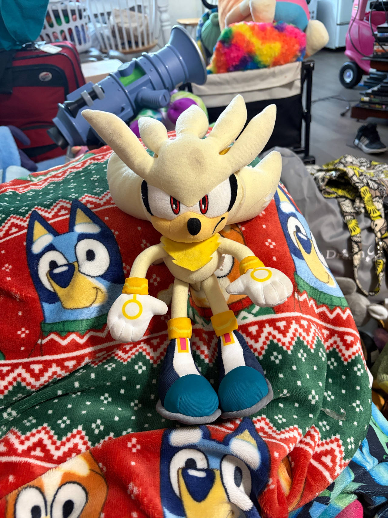 GE Animation Sonic the Hedgehog Silver Plush