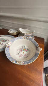 Lenox Ming Birds Oval Serving Platter " Gold Backstamp 7pcs - Image 2