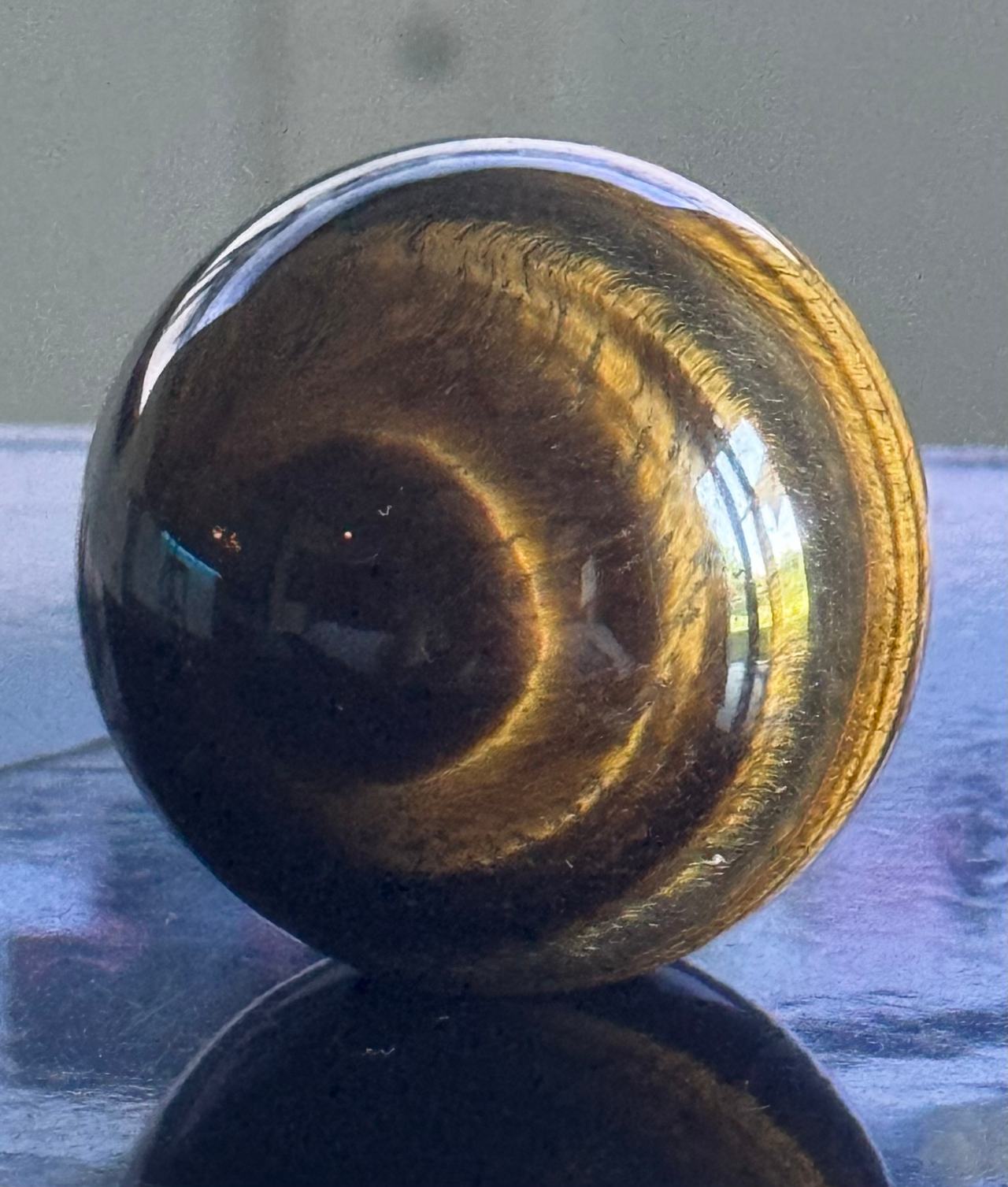 Polished Tiger's Eye Crystal Sphere