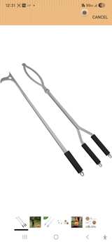 Fire Pit Tongs and Poker Set - Image 2