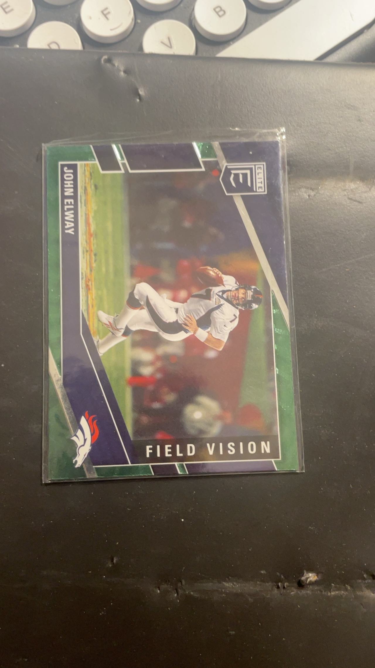 Panini John Elway 2022 Donruss Elite Field Vision Green #FV10