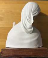 Cybis Porcelain Lady with Bird Sculpture Vintage Bisque Figurine Signed - Image 3