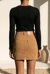 Levi's Corduroy Deconstructed Icon Skirt sz 33 - Image 3