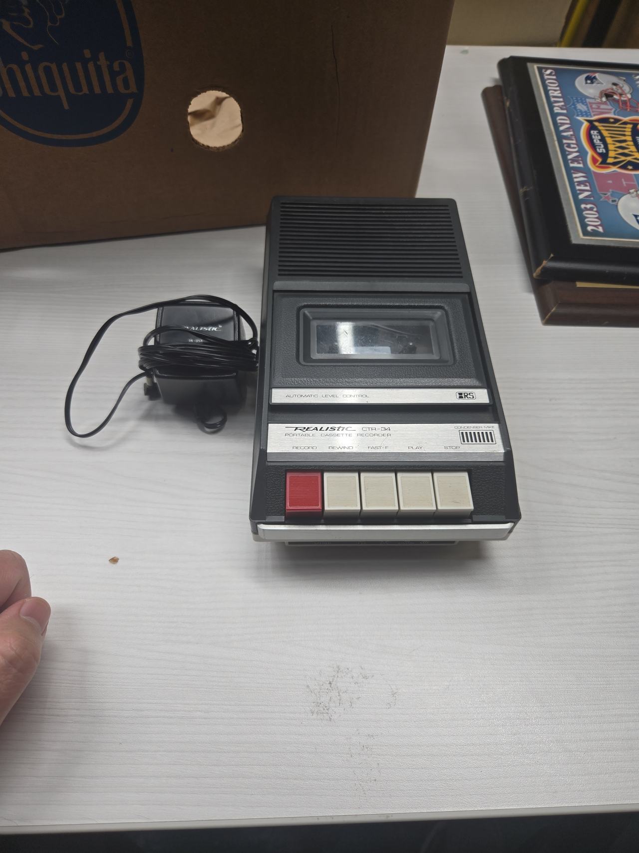 Realistic CTR-34 Portable Cassette Recorder (not working)