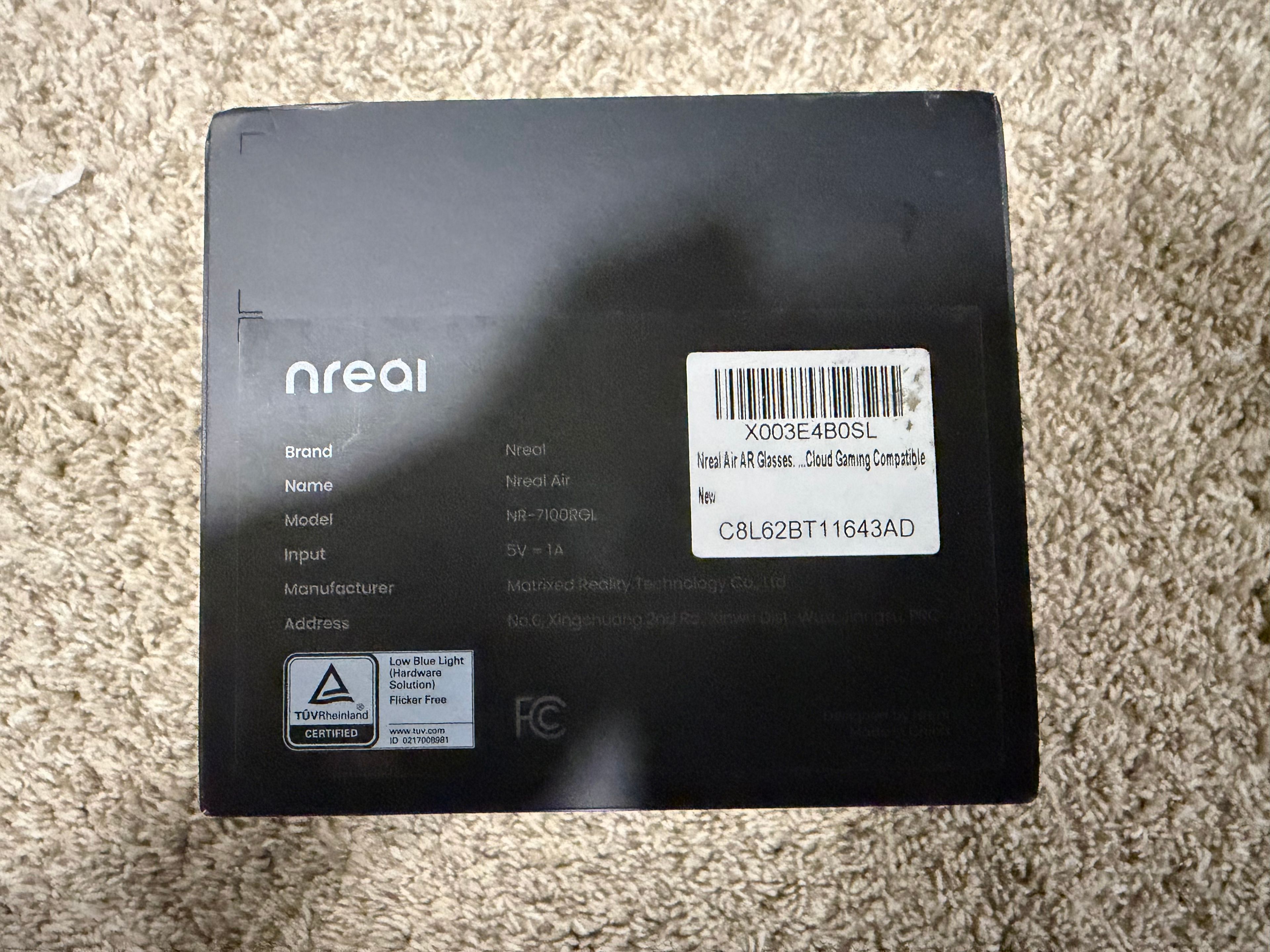 Nreal Air Smart AR / Augmented Reality Glasses Black - Image 2