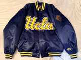 Starter UCLA Bruins Navy Satin Varsity Bomber Jacket - Image 1