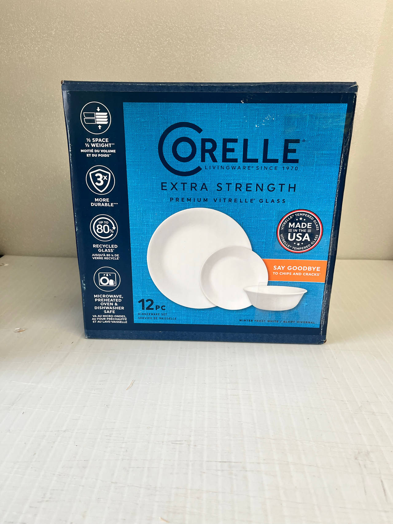 Corelle Extra Strength 12pc Dinnerware Set