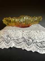 Vintage Jeannette Glass Amberina Gondola Centerpiece Bowl - Image 3