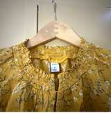 Yellow Floral Sleeveless Blouse - Image 3
