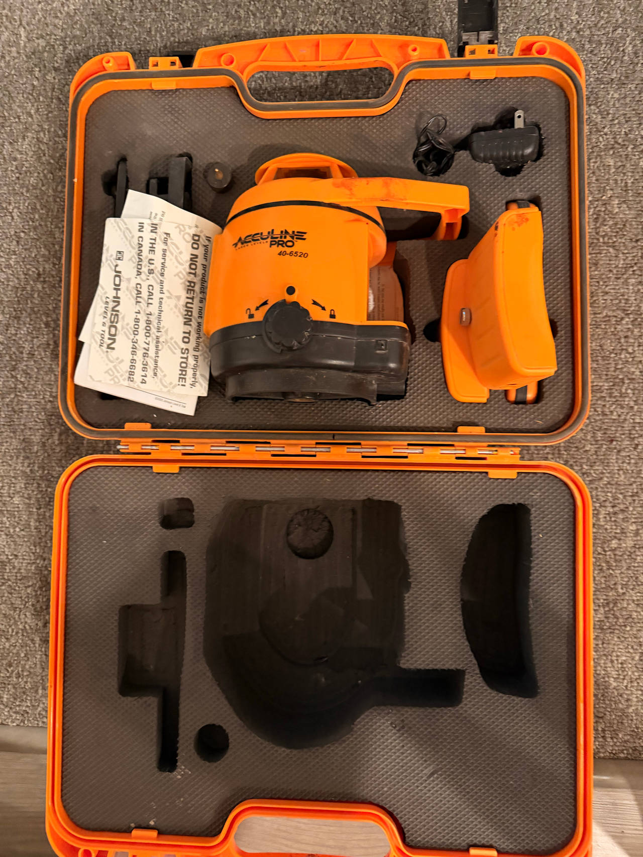 Johnson AccuLine Pro 40-6520 Rotary Laser Level