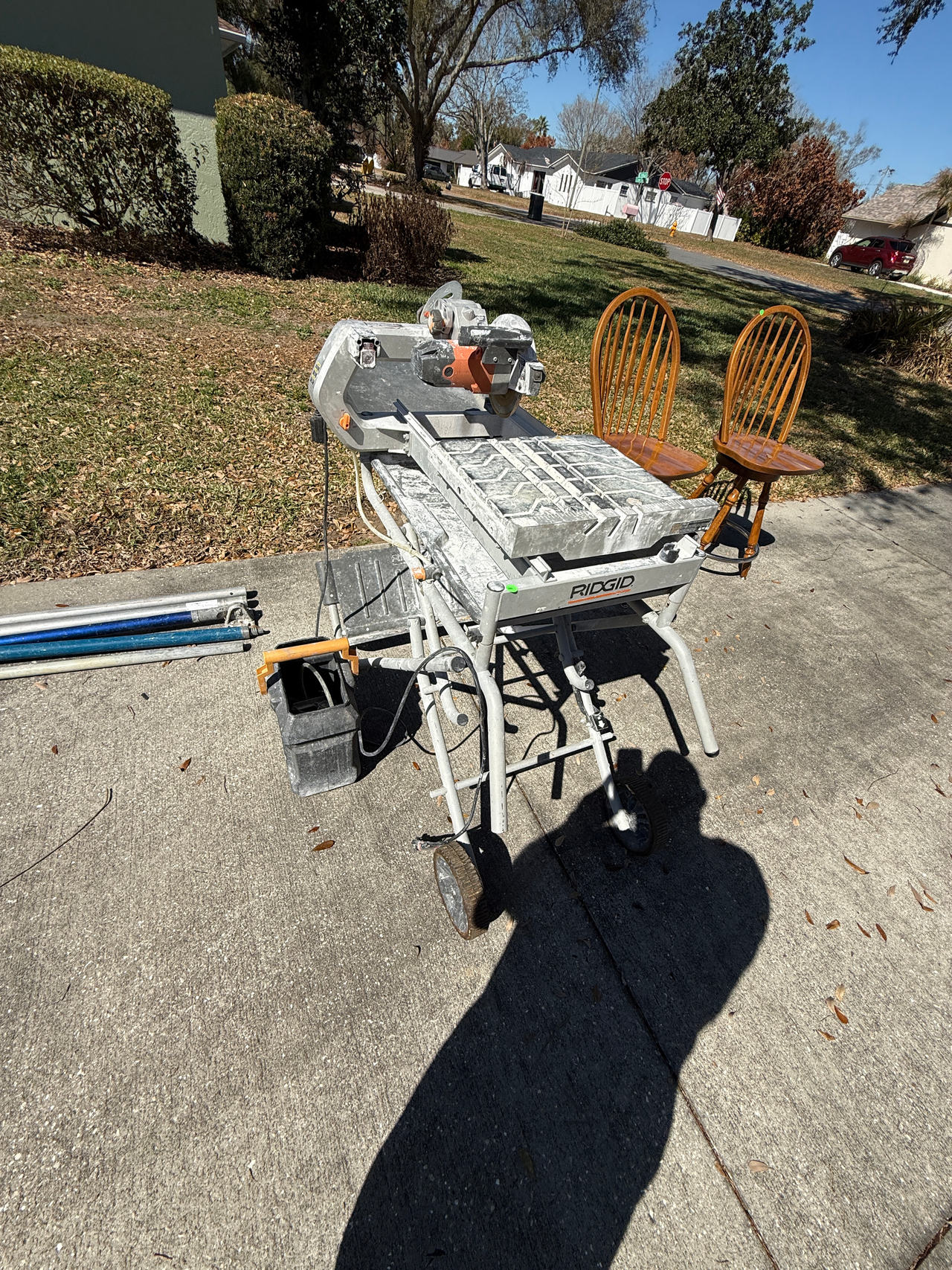 RIDGID 7 in. Portable Jobsite Tile Saw with Stand