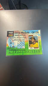 Topps 1992 Stadium Club Dave Winfield #745 Baseball Card - Image 2