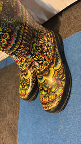 Women's Patterned Rubber Rain Boots - Image 2