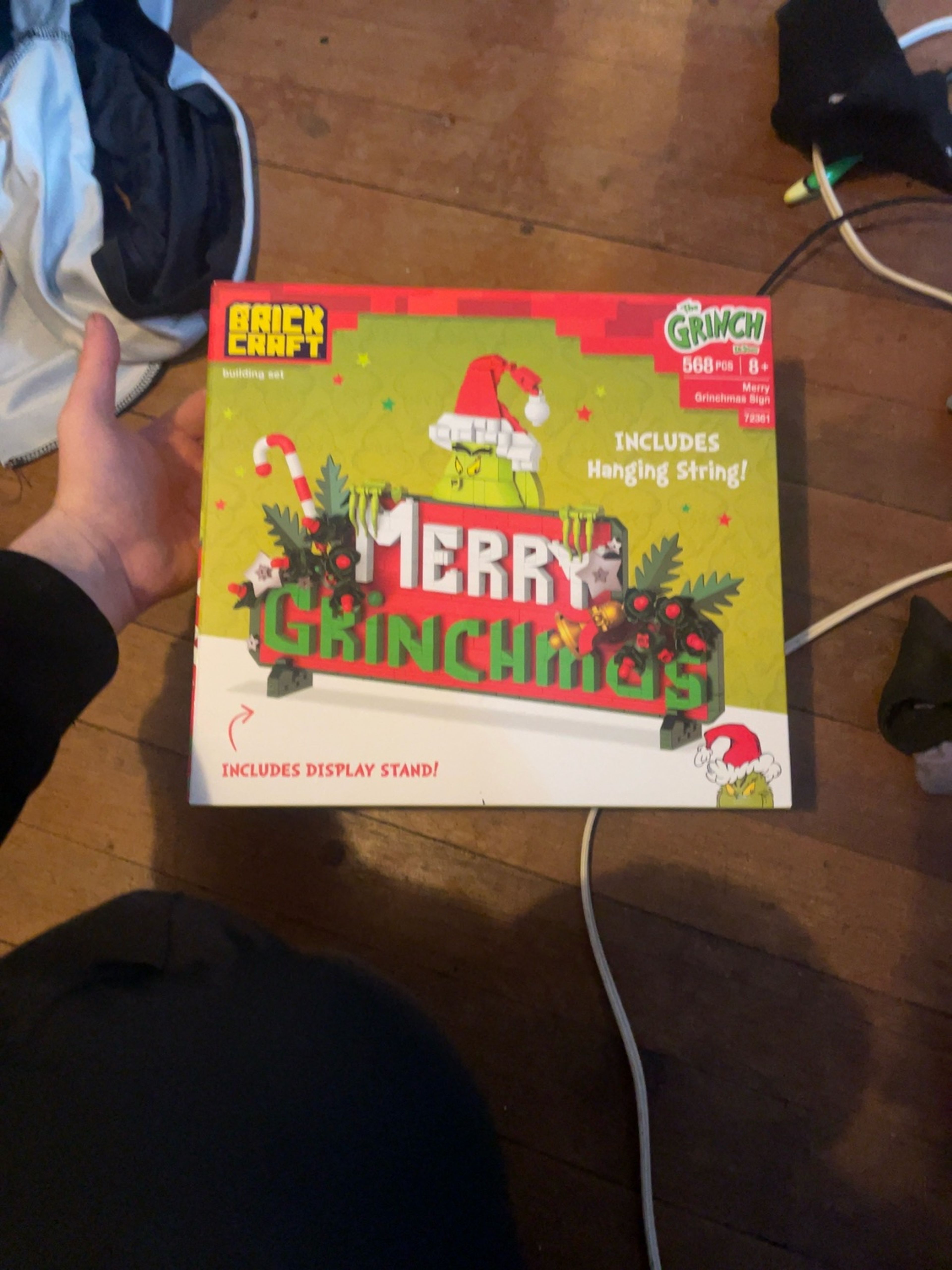 Brickcraft Merry Grinchmas Sign Building Kit