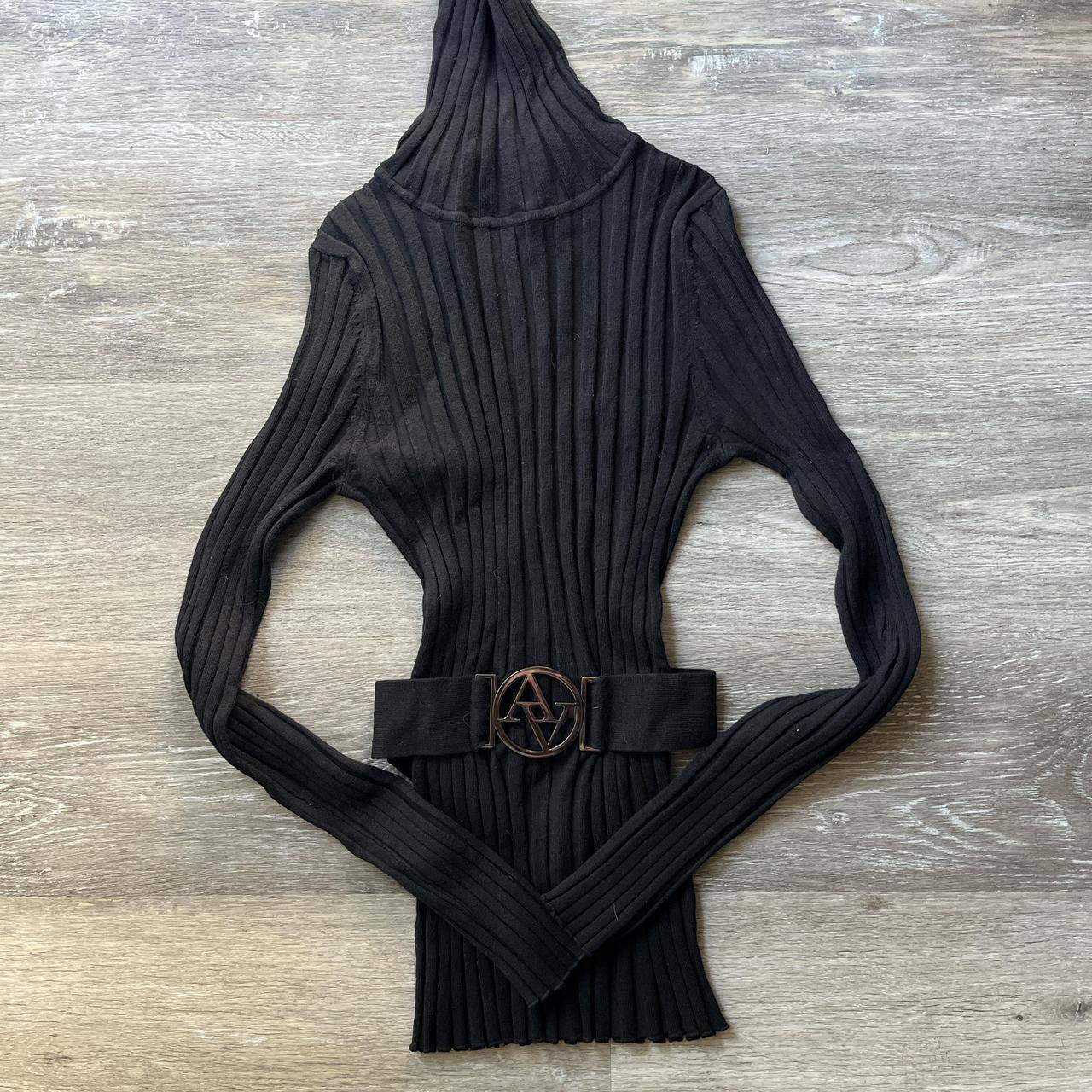 Azzedine Alaïa Ribbed Knit Turtleneck Sweater