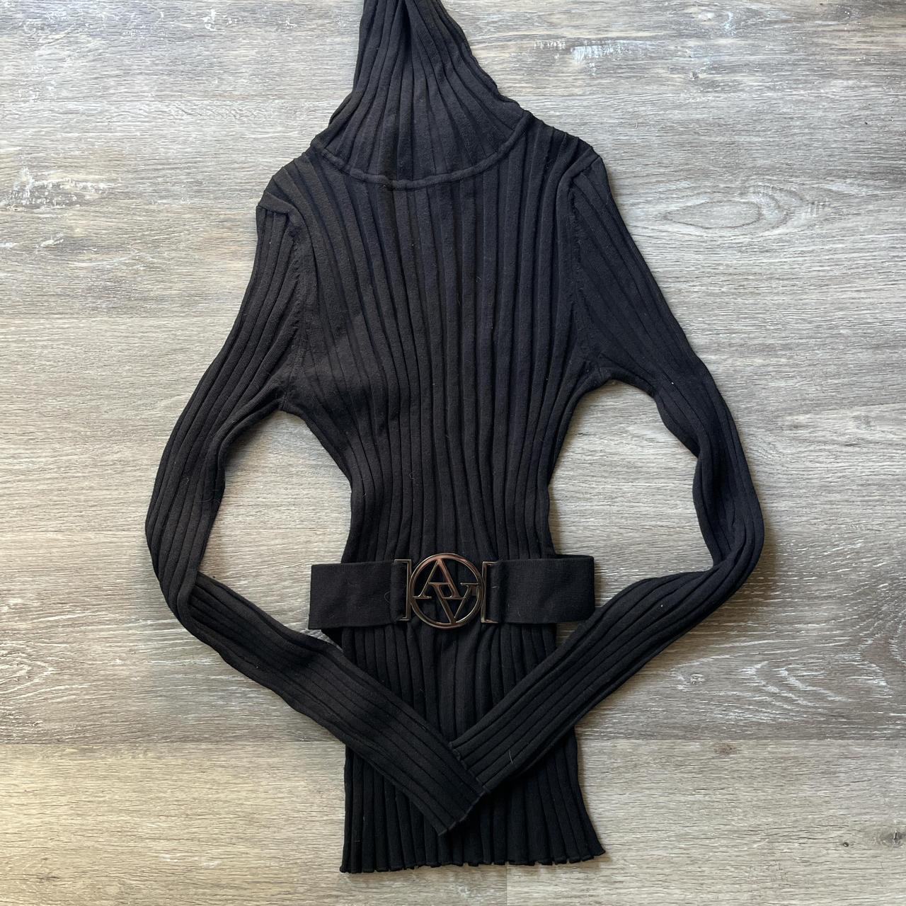 Azzedine Alaïa Ribbed Knit Turtleneck Sweater