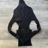 Azzedine Alaïa Ribbed Knit Turtleneck Sweater - Image 1