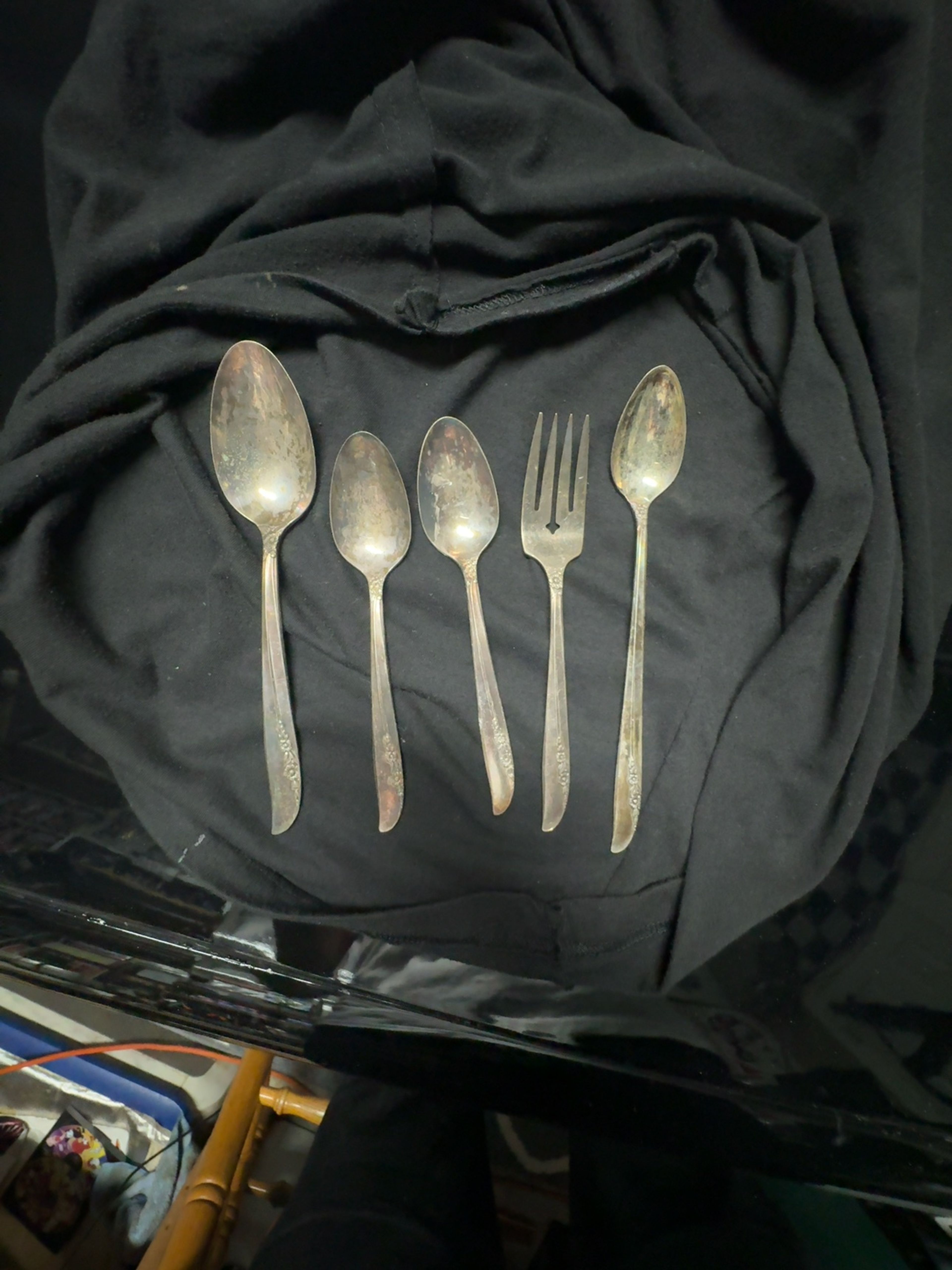 Rogers Vintage Silver Plate Flatware Set forks spoons