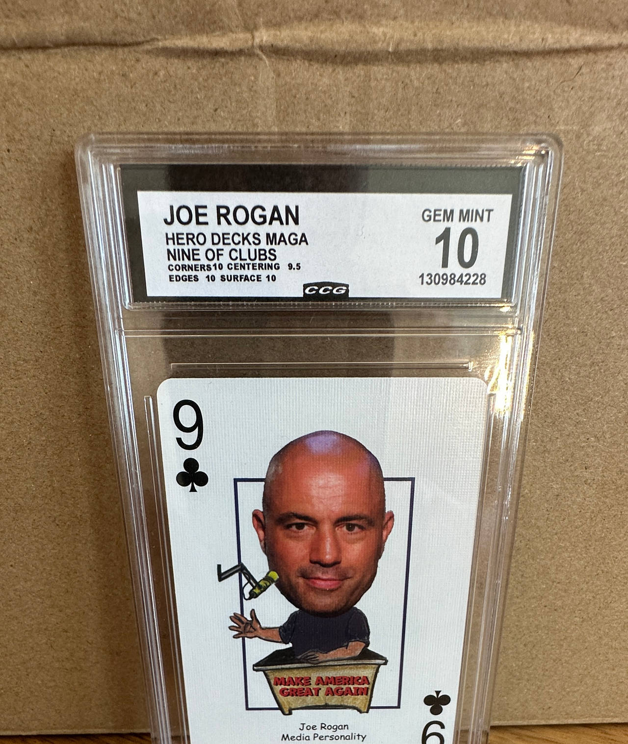 Hero Decks MAGA Joe Rogan Nine of Clubs CCG 10