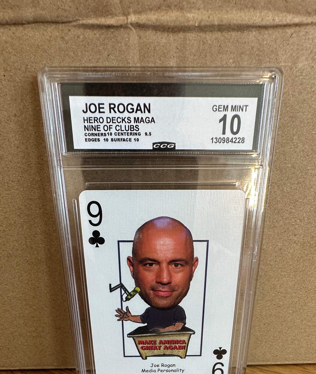 Hero Decks MAGA Joe Rogan Nine of Clubs CCG 10