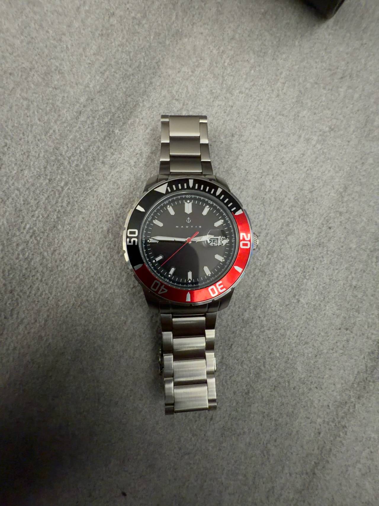 Nautis Admiralty Pro 200 Black Dial Bracelet Watch