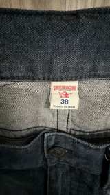 True Religion Rocco Moto Paint Splatter Jeans size 38 Like NEW - Image 2