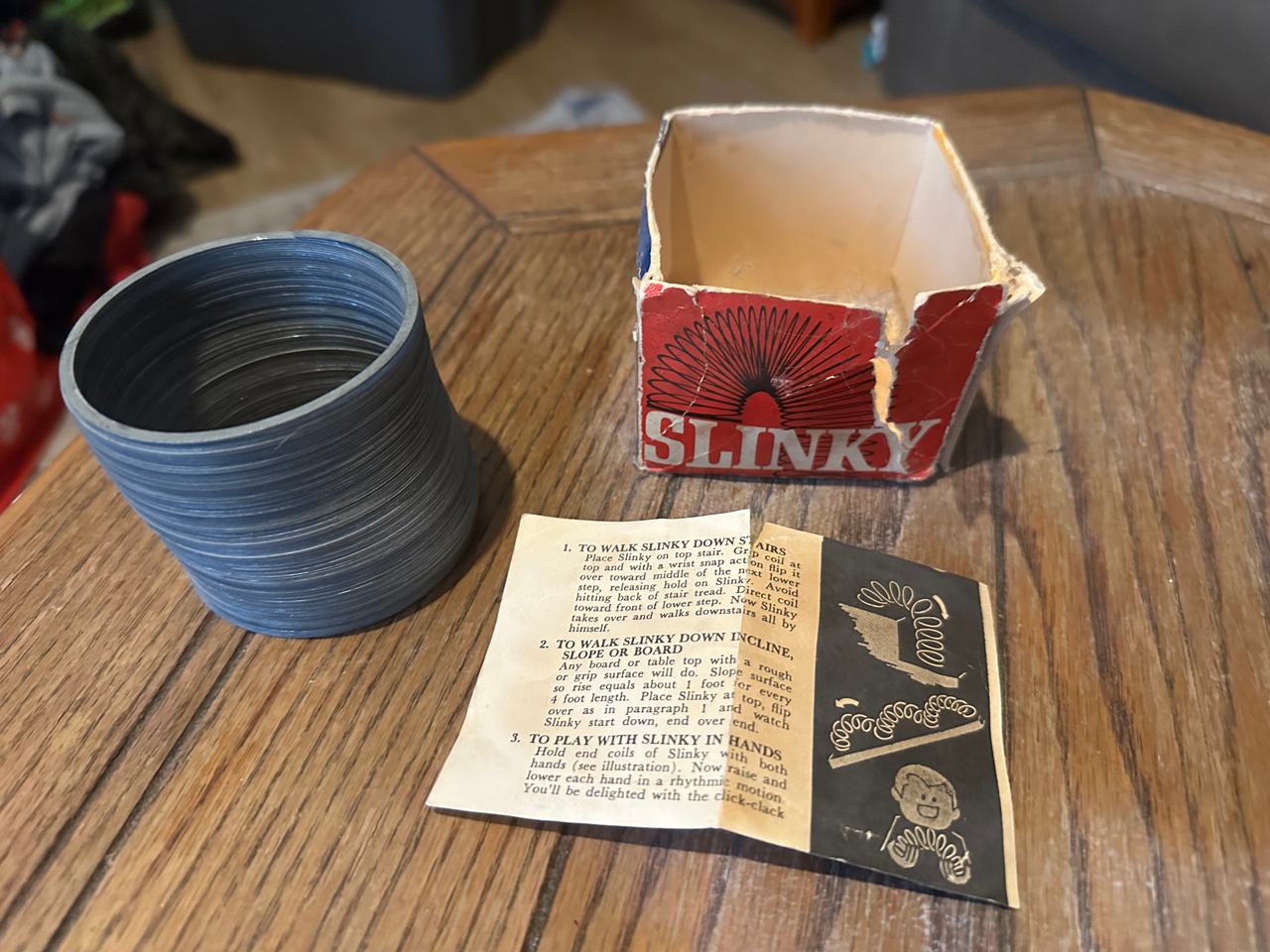 Vintage Metal Slinky with Original Box