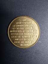 Cape May County Zoo Snow Leopard Souvenir Token - Image 1