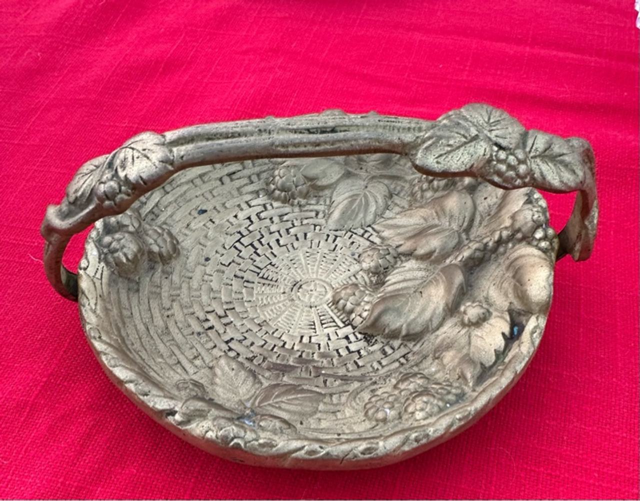 Lenox Grape Weave Pewter Oval Serving Tray with Handles