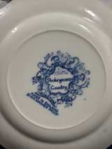 Vintage Royal Ironstone England “Shakespeare’s Country” Blue Transferware 38-Piece Set - Image 6