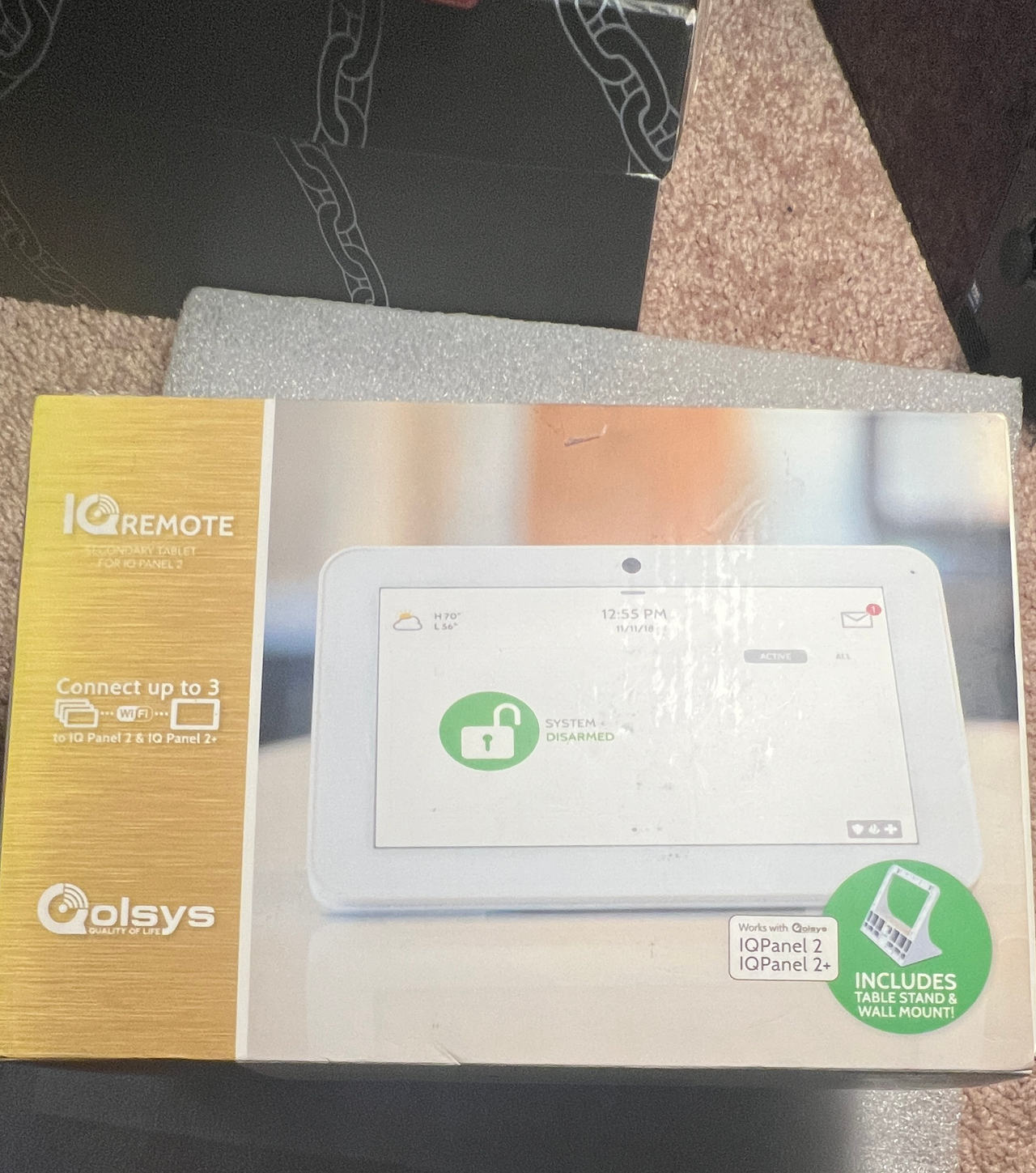 Qolsys IQ Remote Secondary Tablet used